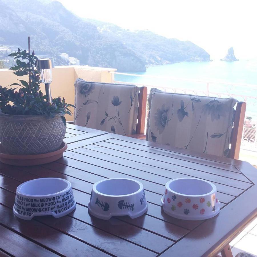Natalia Apartment B With Panoramic Sea Views Of Agios Gordios Bay מראה חיצוני תמונה