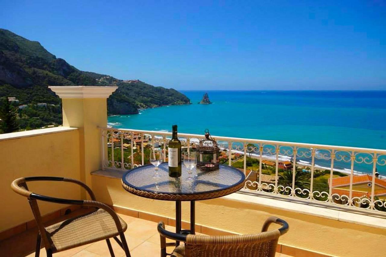 Natalia Apartment B With Panoramic Sea Views Of Agios Gordios Bay מראה חיצוני תמונה