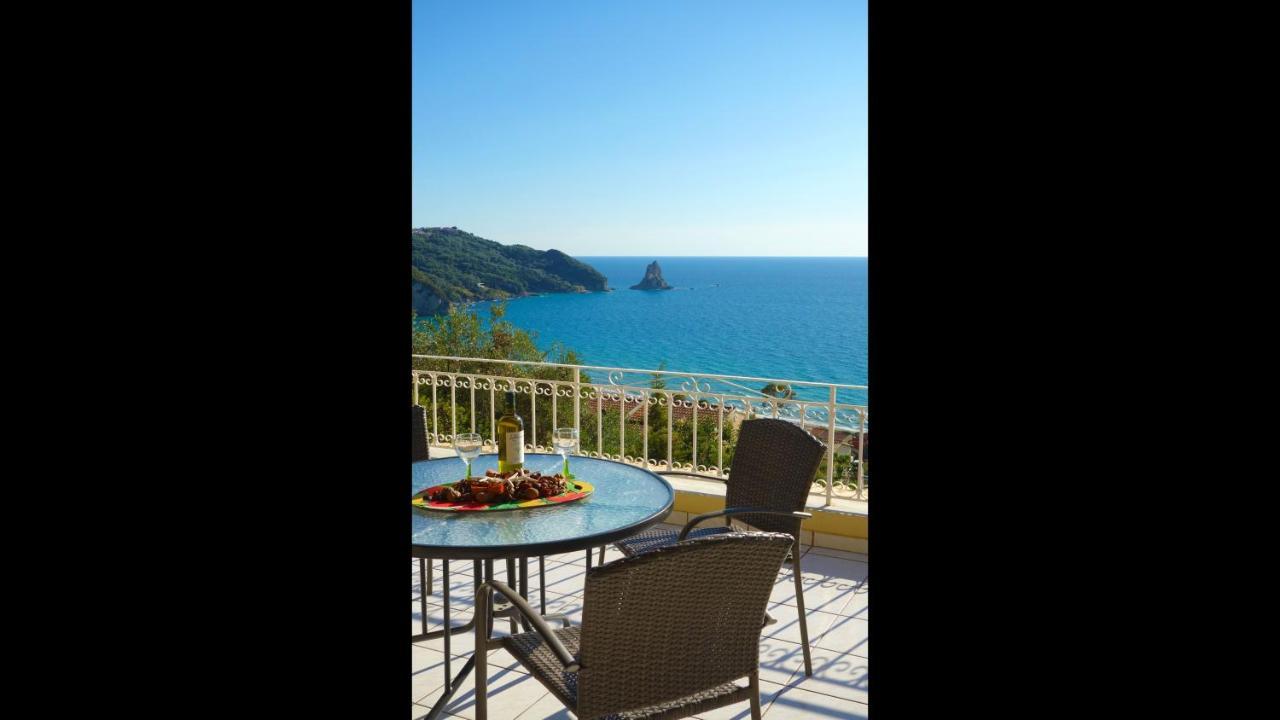 Natalia Apartment B With Panoramic Sea Views Of Agios Gordios Bay מראה חיצוני תמונה